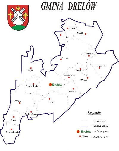 Podział administracyjny Gminy Drelów